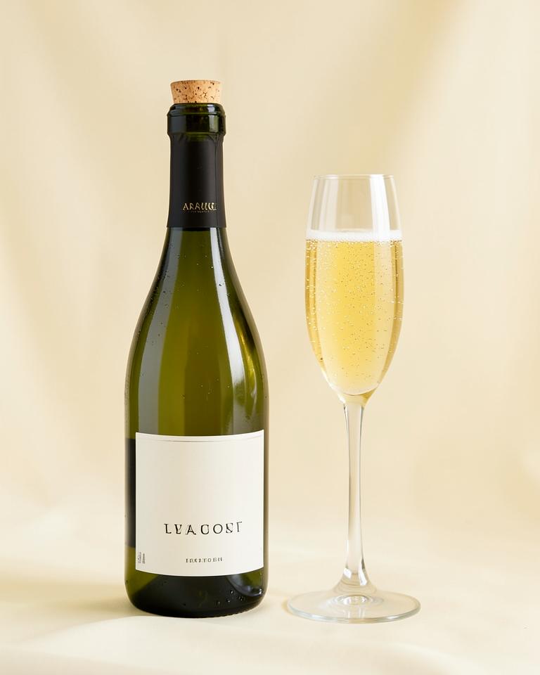 Garrafa de espumante brut