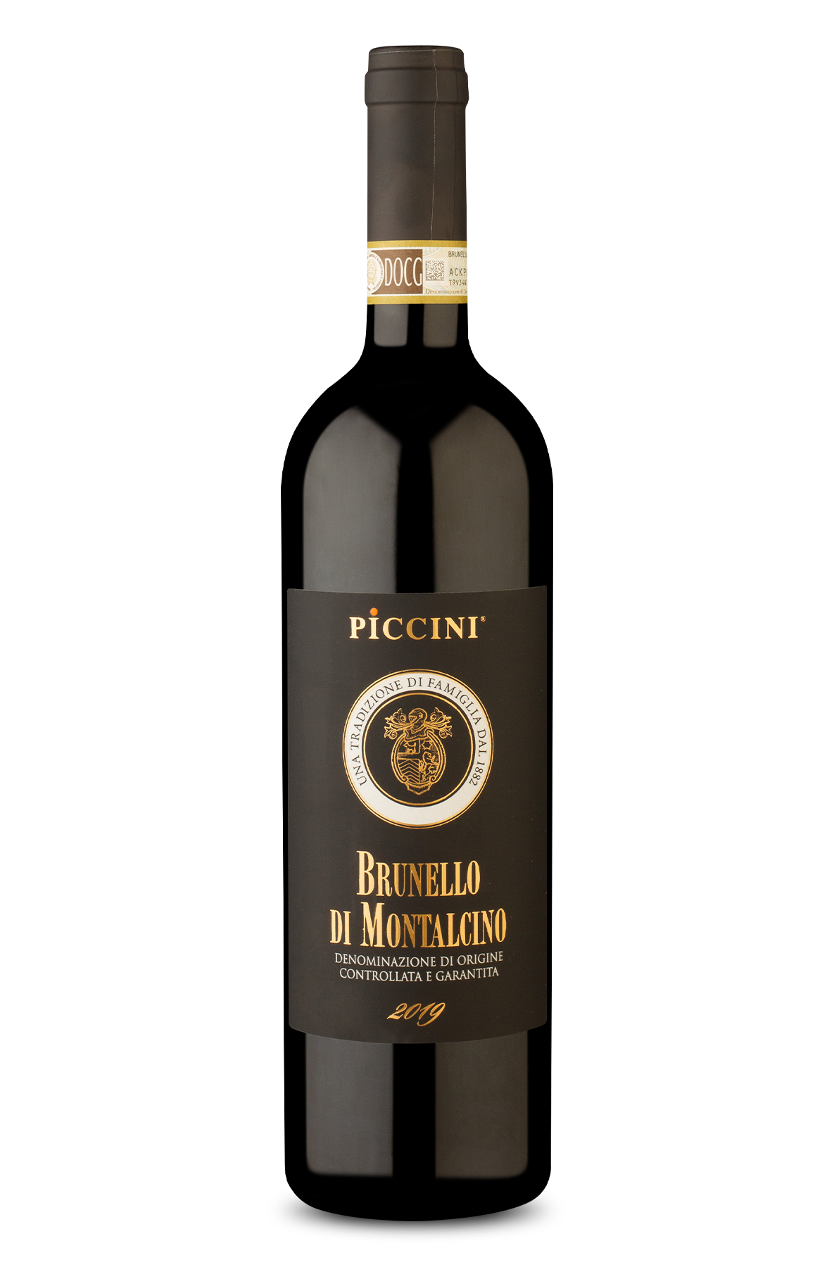 Garrafa de piccini brunello di montalcino